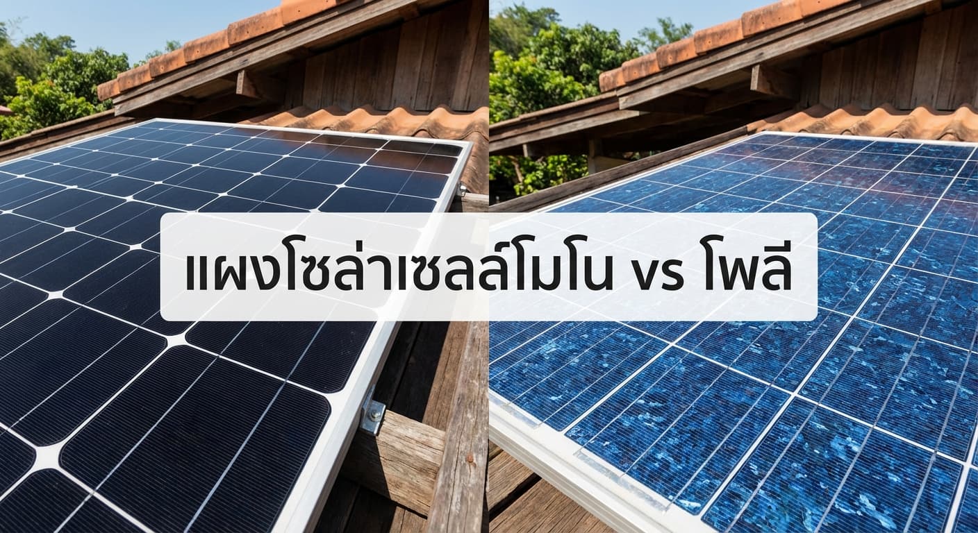 แผงโซล่าเซลล์โมโน vs โพลี: เลือกอะไรดีในพิจิตร? เอนีเทค มีคำตอบ